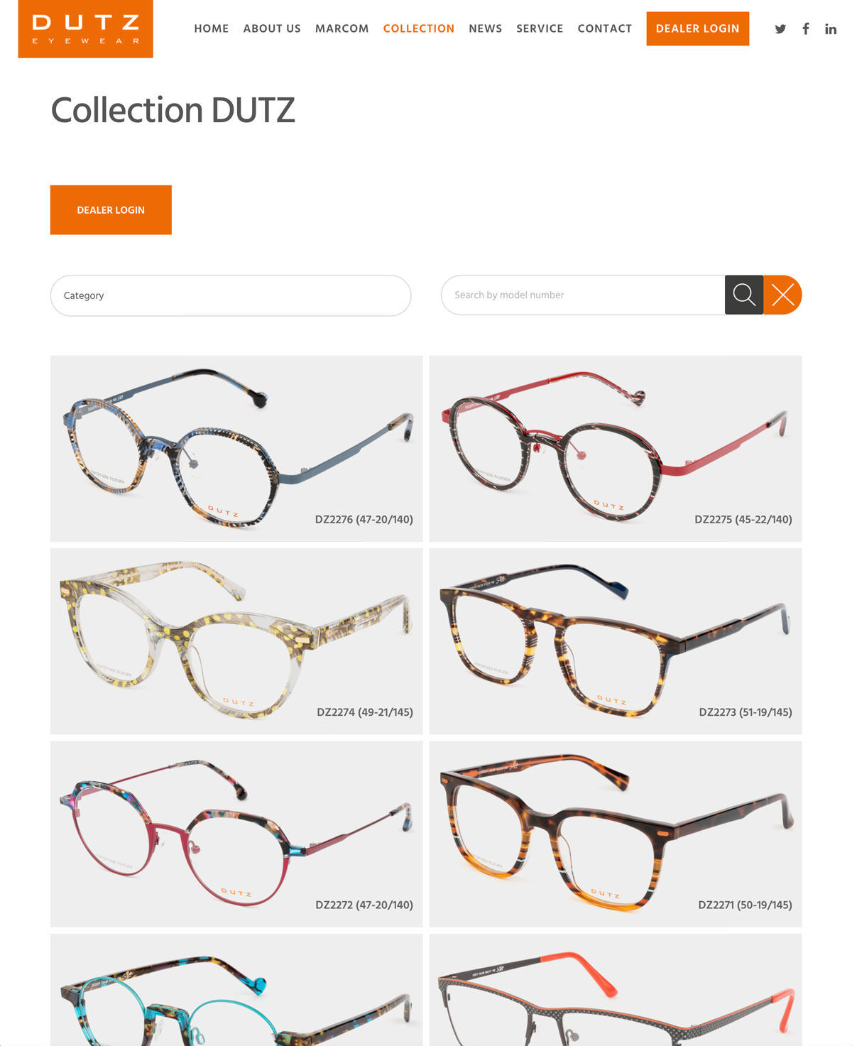 Klantcase - Dutz Eyewear - collectie