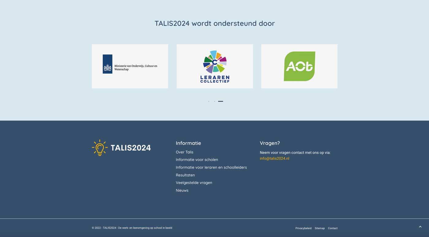 TALIS 2024 - footer