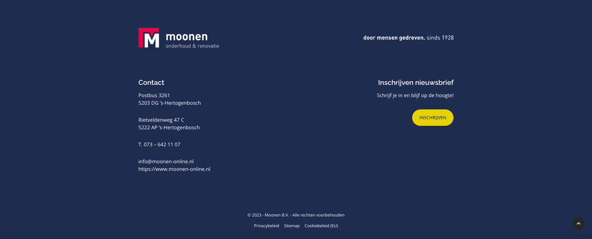 Klantcase Moonen Onderhoud & Renovatie - footer