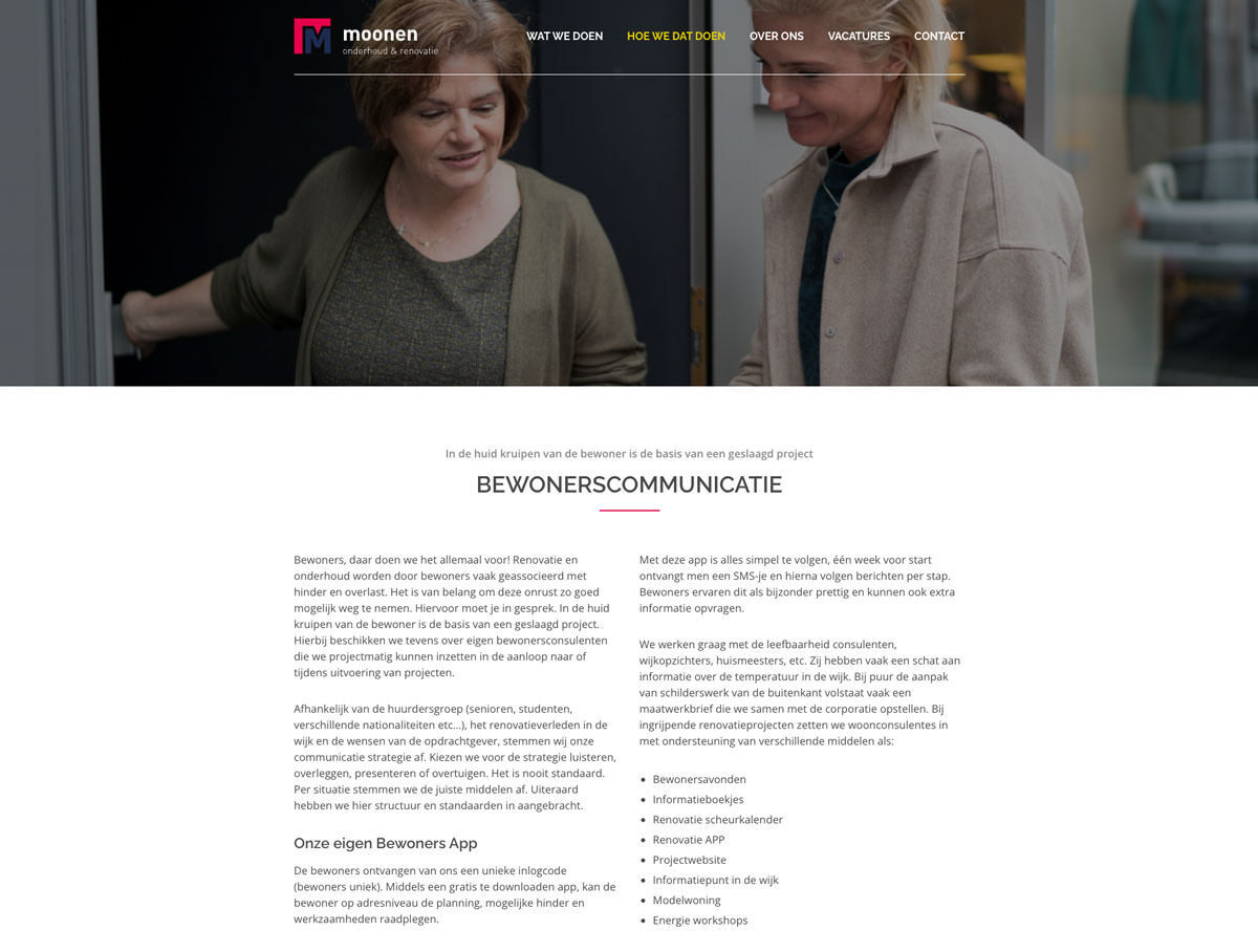 Klantcase Moonen Onderhoud & Renovatie - over 1