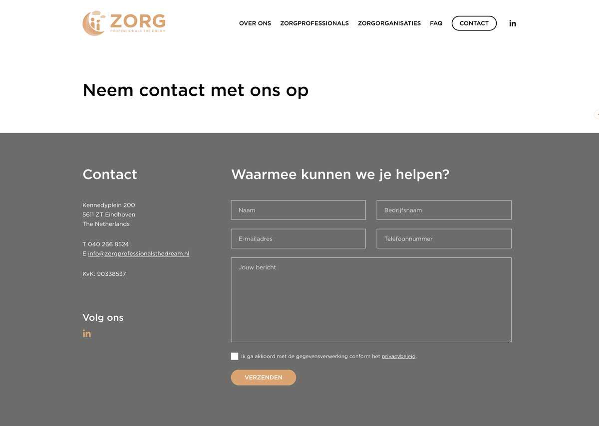 Zorg Professionals The Dream - Contact 1