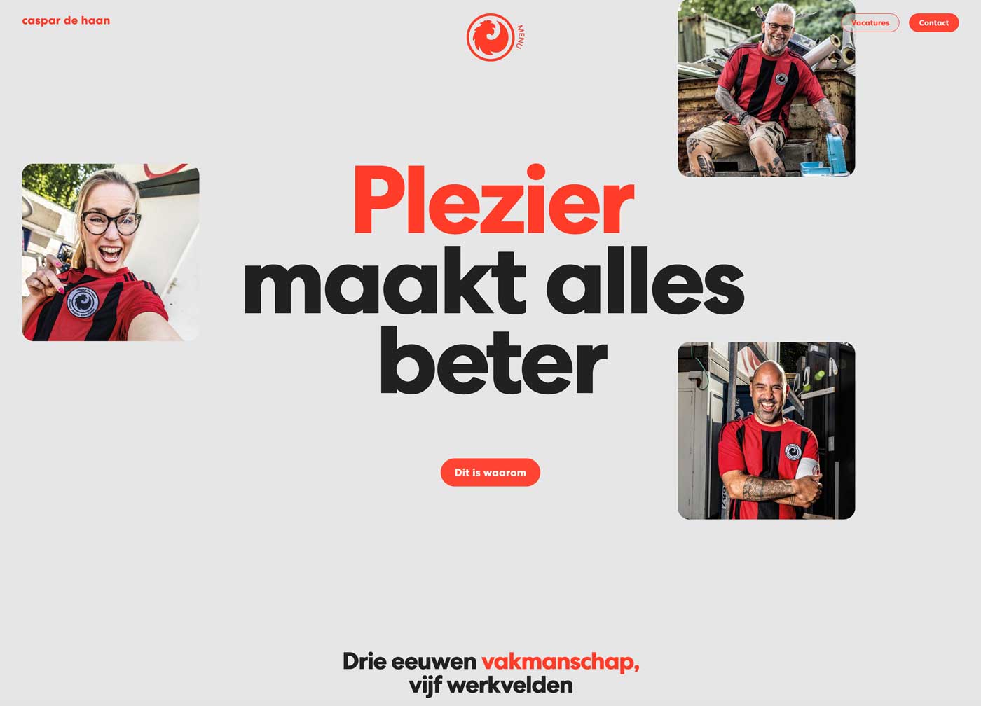 Klancase website Caspar de Haan - home