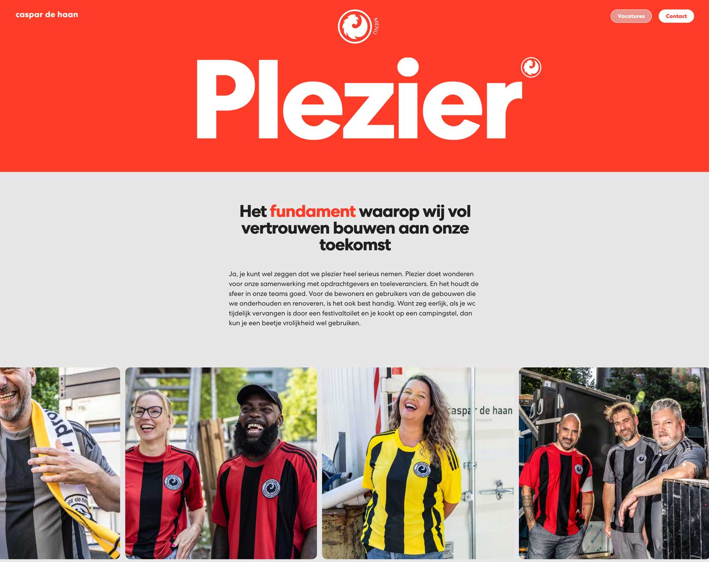 Klancase website Caspar de Haan - Plezier