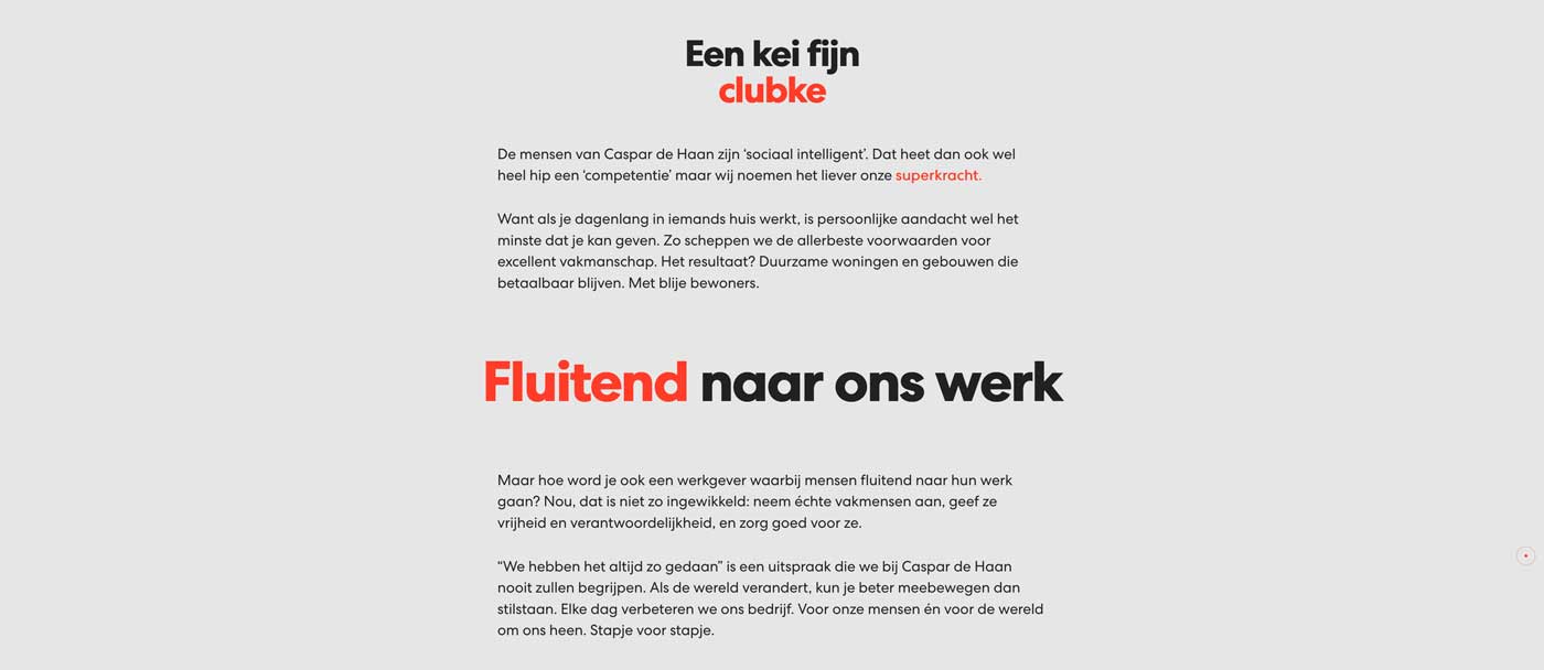 Klancase website Caspar de Haan - Plezier