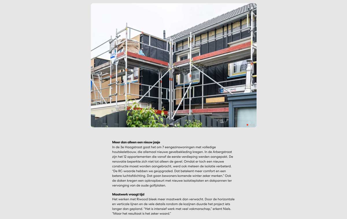 Klancase website Caspar de Haan - Project
