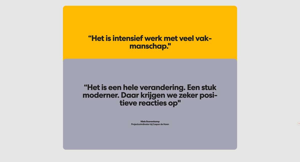 Klancase website Caspar de Haan - Project