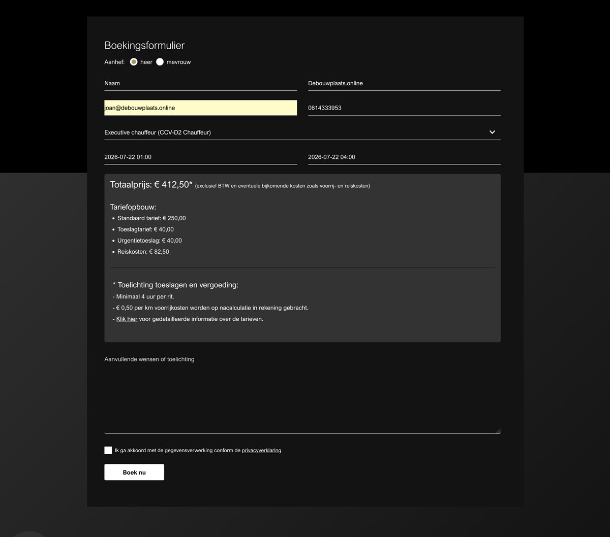 Webdesign en development website XDRV