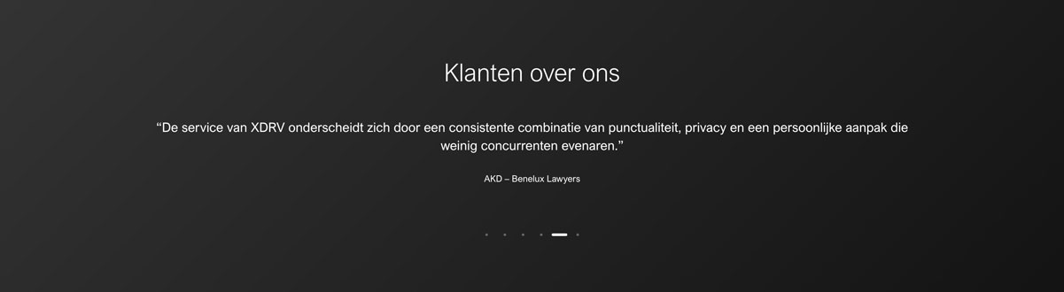 Webdesign en development website XDRV