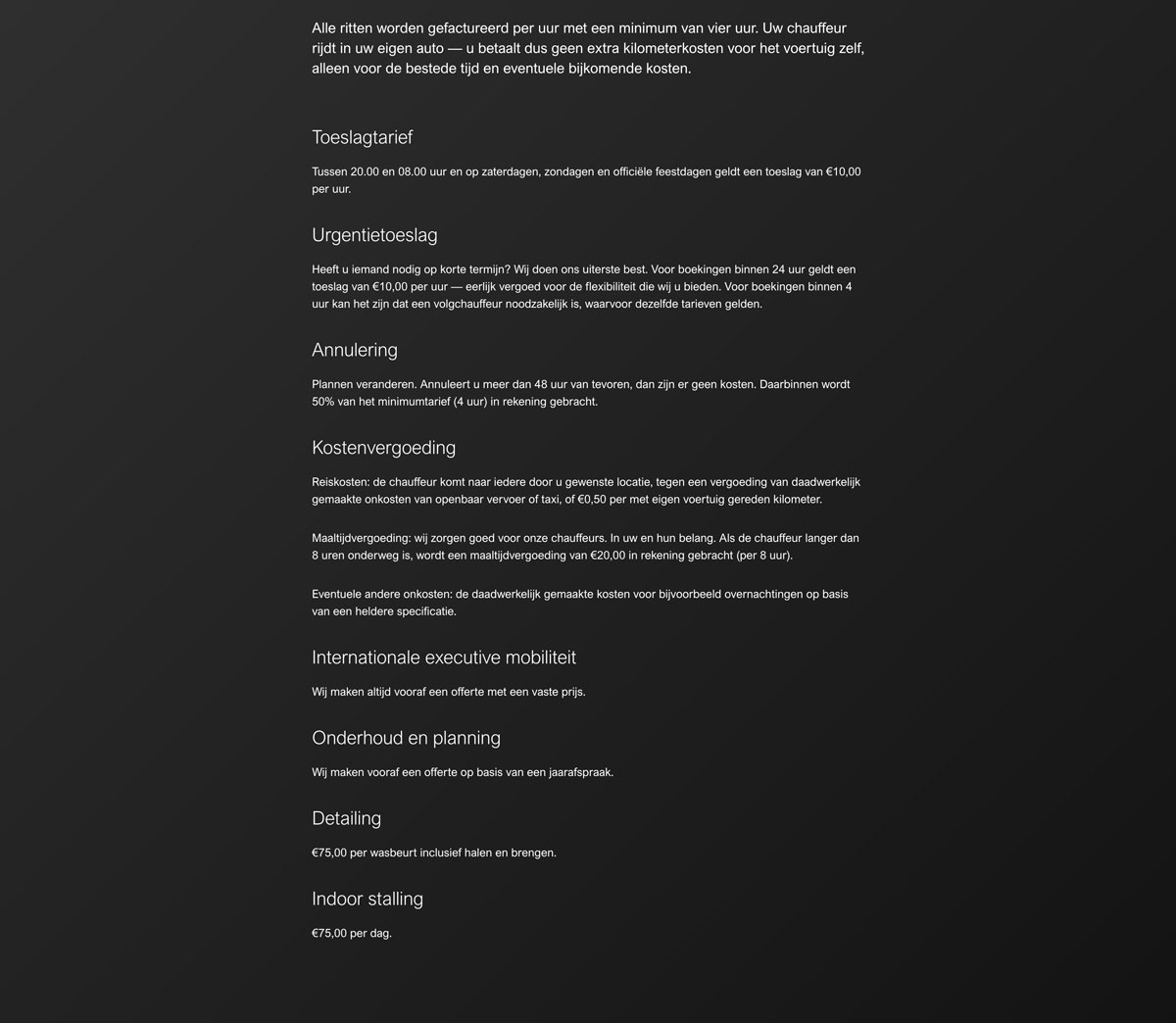 Webdesign en development website XDRV