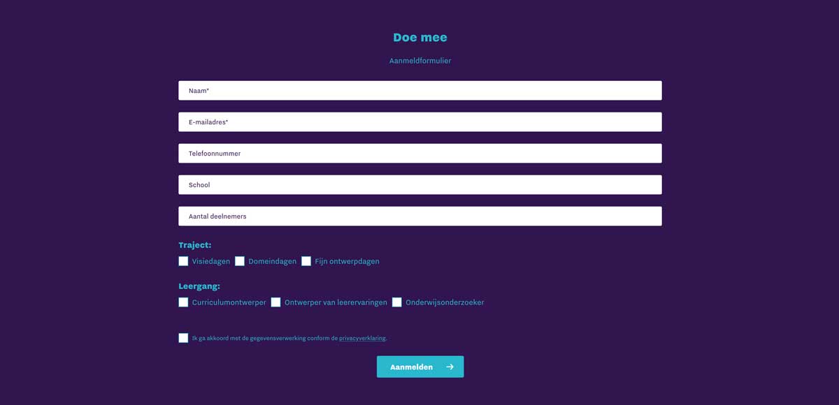 Webdesign en development website Onderwijsontwerpdagen