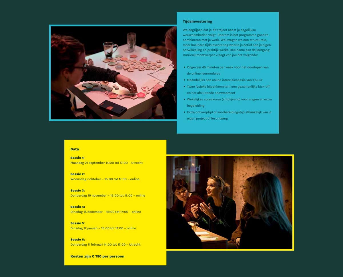 Webdesign en development website Onderwijsontwerpdagen