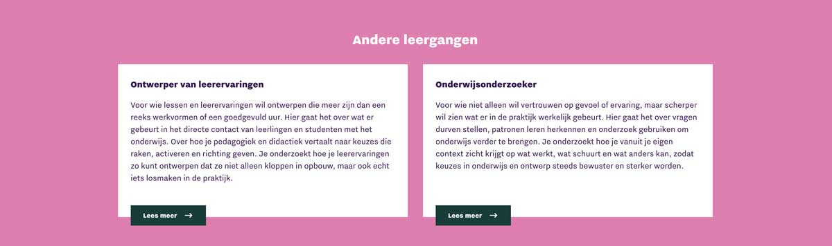 Webdesign en development website Onderwijsontwerpdagen