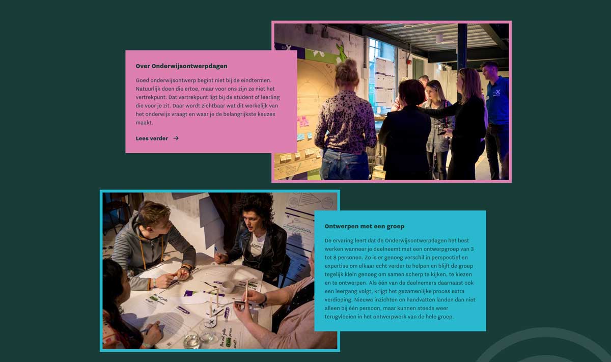 Webdesign en development website Onderwijsontwerpdagen