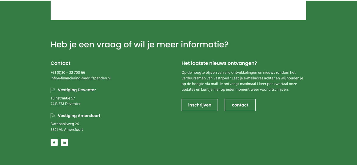 Webdesign en development website Verduurzamen Vastgoed