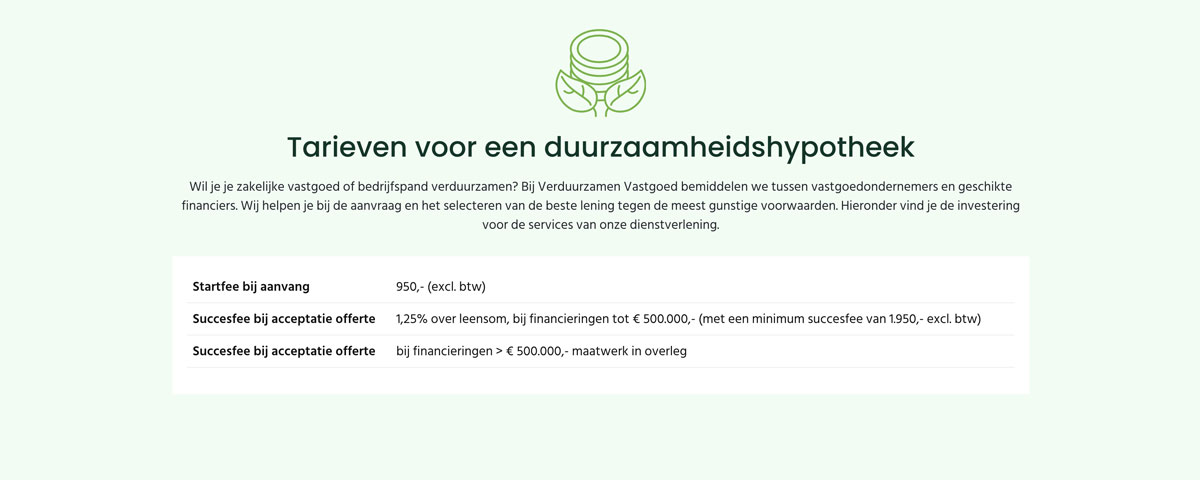 Webdesign en development website Verduurzamen Vastgoed
