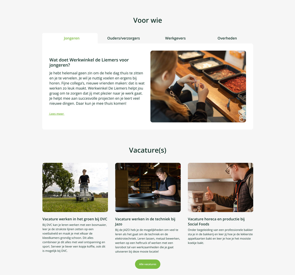 Webdesign en development website Werkwinkel de Liemers